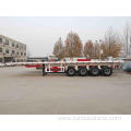 4 axles flatbed container trailer